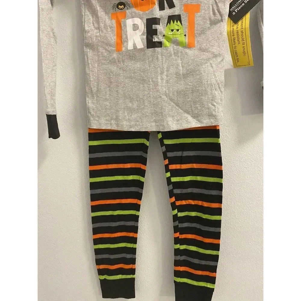 HALLOWEEN TRICK OR TREAT 2 PIECE KIDS UNISEX SIZE 7 BRAND NEW - Picture 3 of 5